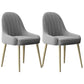 Indoor Scandinavian Arm Chair Parsons Back Metal Upholstered Dining Room Chair Light Gray 2 Piece Set Clearhalo ' kitchen&dining_furn' 'Dining Chairs' 'Dining Tables & Seating' 'dining_chair' 'furn' 'furn_dining_chair' 'Furniture' 'furniture_dining_chair' 'Kitchen & Dining Furniture' 'kitchen' 3998793
