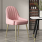 Indoor Scandinavian Arm Chair Parsons Back Metal Upholstered Dining Room Chair Pink 1 Piece Clearhalo ' kitchen&dining_furn' 'Dining Chairs' 'Dining Tables & Seating' 'dining_chair' 'furn' 'furn_dining_chair' 'Furniture' 'furniture_dining_chair' 'Kitchen & Dining Furniture' 'kitchen' 3998798