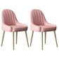 Indoor Scandinavian Arm Chair Parsons Back Metal Upholstered Dining Room Chair Pink 2 Piece Set Clearhalo ' kitchen&dining_furn' 'Dining Chairs' 'Dining Tables & Seating' 'dining_chair' 'furn' 'furn_dining_chair' 'Furniture' 'furniture_dining_chair' 'Kitchen & Dining Furniture' 'kitchen' 3998799