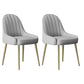 Indoor Scandinavian Arm Chair Parsons Back Metal Upholstered Dining Room Chair Silver Gray 2 Piece Set Clearhalo ' kitchen&dining_furn' 'Dining Chairs' 'Dining Tables & Seating' 'dining_chair' 'furn' 'furn_dining_chair' 'Furniture' 'furniture_dining_chair' 'Kitchen & Dining Furniture' 'kitchen' 3998805