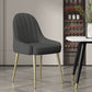 Indoor Scandinavian Arm Chair Parsons Back Metal Upholstered Dining Room Chair Dark Gray-Black 1 Piece Clearhalo ' kitchen&dining_furn' 'Dining Chairs' 'Dining Tables & Seating' 'dining_chair' 'furn' 'furn_dining_chair' 'Furniture' 'furniture_dining_chair' 'Kitchen & Dining Furniture' 'kitchen' 3998807