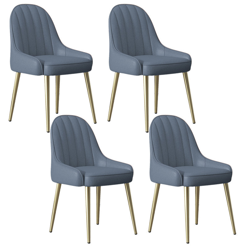 Indoor Scandinavian Arm Chair Parsons Back Metal Upholstered Dining Room Chair Blue 4 Piece Set Clearhalo ' kitchen&dining_furn' 'Dining Chairs' 'Dining Tables & Seating' 'dining_chair' 'furn' 'furn_dining_chair' 'Furniture' 'furniture_dining_chair' 'Kitchen & Dining Furniture' 'kitchen' 3998809
