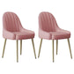Indoor Scandinavian Arm Chair Parsons Back Metal Upholstered Dining Room Chair Nude Pink 2 Piece Set Clearhalo ' kitchen&dining_furn' 'Dining Chairs' 'Dining Tables & Seating' 'dining_chair' 'furn' 'furn_dining_chair' 'Furniture' 'furniture_dining_chair' 'Kitchen & Dining Furniture' 'kitchen' 3998820