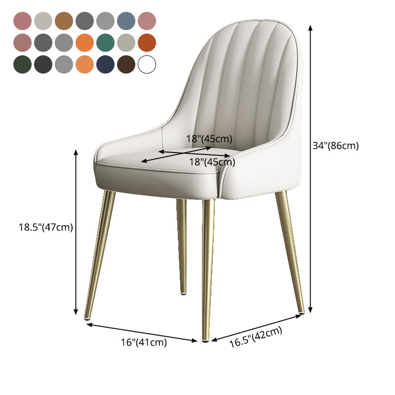 Indoor Scandinavian Arm Chair Parsons Back Metal Upholstered Dining Room Chair Clearhalo ' kitchen&dining_furn' 'Dining Chairs' 'Dining Tables & Seating' 'dining_chair' 'furn' 'furn_dining_chair' 'Furniture' 'furniture_dining_chair' 'Kitchen & Dining Furniture' 'kitchen' 3998824