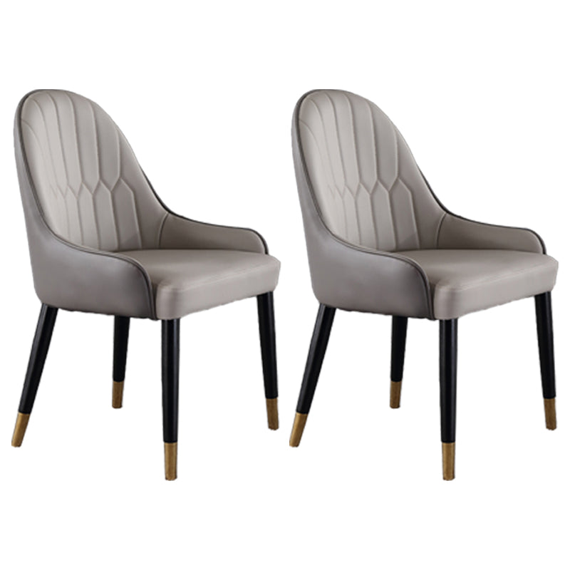 Nordic Glam Style Dining Chairs Wooden Dining Arm Side Chair for Kitchen Grey 2 Piece Set Clearhalo ' kitchen&dining_furn' 'Dining Chairs' 'Dining Tables & Seating' 'dining_chair' 'furn' 'furn_dining_chair' 'Furniture' 'furniture_dining_chair' 'Kitchen & Dining Furniture' 'kitchen' 3998830