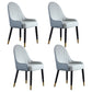 Nordic Glam Style Dining Chairs Wooden Dining Arm Side Chair for Kitchen Sky Blue 4 Piece Set Clearhalo ' kitchen&dining_furn' 'Dining Chairs' 'Dining Tables & Seating' 'dining_chair' 'furn' 'furn_dining_chair' 'Furniture' 'furniture_dining_chair' 'Kitchen & Dining Furniture' 'kitchen' 3998838