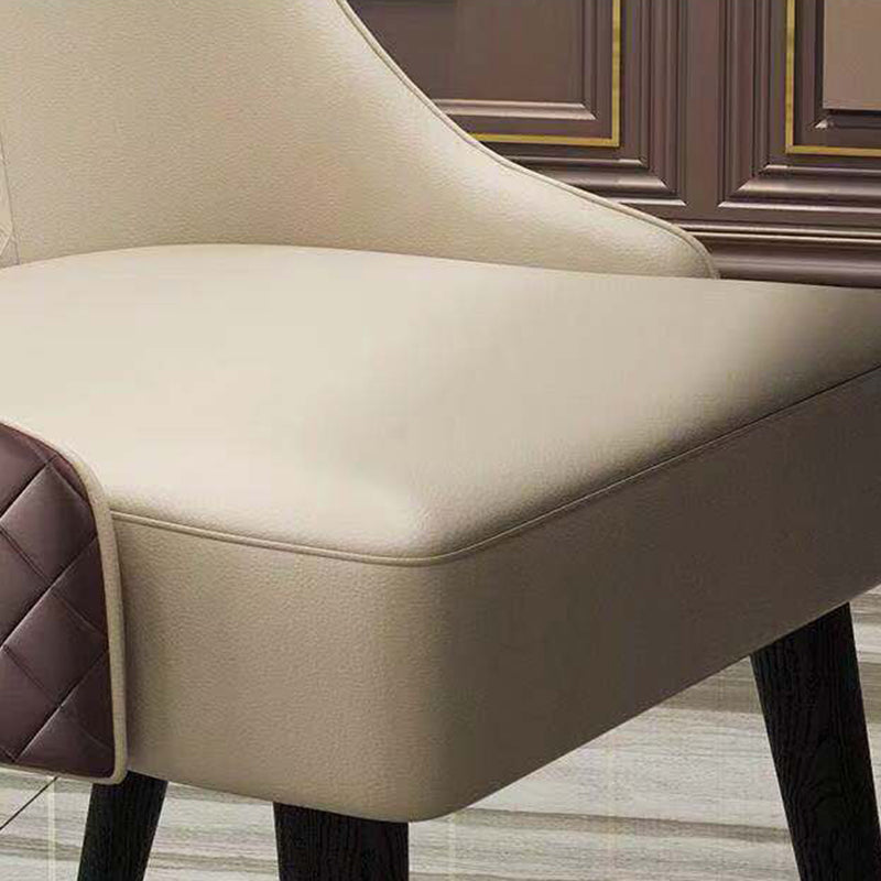 Nordic Glam Style Dining Chairs Wooden Dining Armless Side Chair for Kitchen (Set of 2) Clearhalo ' kitchen&dining_furn' 'Dining Chairs' 'Dining Tables & Seating' 'dining_chair' 'furn' 'furn_dining_chair' 'Furniture' 'furniture_dining_chair' 'Kitchen & Dining Furniture' 'kitchen' 3998863