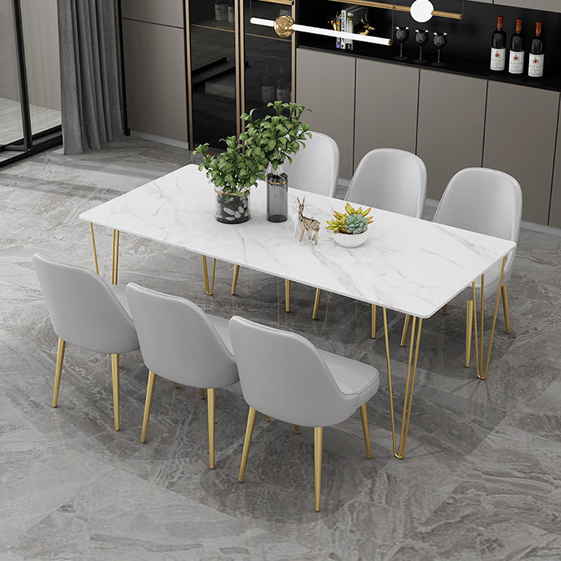 Nordic Metal Dining Room Armless Chairs Upholstered Linen Fabric Chairs for Restaurant Clearhalo ' kitchen&dining_furn' 'Dining Chairs' 'Dining Tables & Seating' 'dining_chair' 'furn' 'furn_dining_chair' 'Furniture' 'furniture_dining_chair' 'Kitchen & Dining Furniture' 'kitchen' 3998872