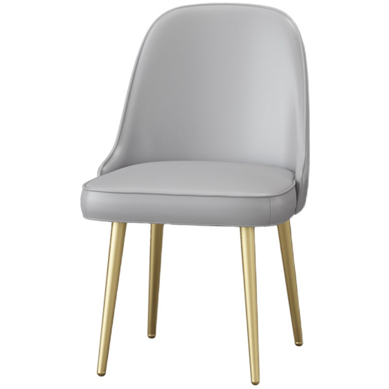 Nordic Metal Dining Room Armless Chairs Upholstered Linen Fabric Chairs for Restaurant Clearhalo ' kitchen&dining_furn' 'Dining Chairs' 'Dining Tables & Seating' 'dining_chair' 'furn' 'furn_dining_chair' 'Furniture' 'furniture_dining_chair' 'Kitchen & Dining Furniture' 'kitchen' 3998874