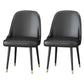 Nordic Metal Dining Room Armless Chairs Upholstered Linen Fabric Chairs for Restaurant Black 2 Piece Set Clearhalo ' kitchen&dining_furn' 'Dining Chairs' 'Dining Tables & Seating' 'dining_chair' 'furn' 'furn_dining_chair' 'Furniture' 'furniture_dining_chair' 'Kitchen & Dining Furniture' 'kitchen' 3998884