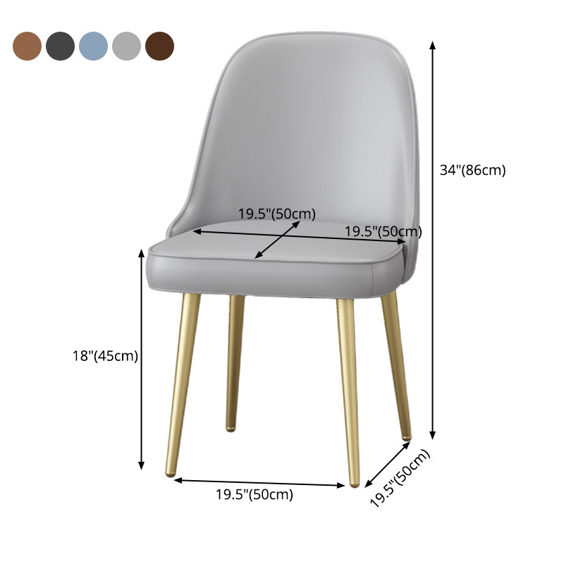 Nordic Metal Dining Room Armless Chairs Upholstered Linen Fabric Chairs for Restaurant Clearhalo ' kitchen&dining_furn' 'Dining Chairs' 'Dining Tables & Seating' 'dining_chair' 'furn' 'furn_dining_chair' 'Furniture' 'furniture_dining_chair' 'Kitchen & Dining Furniture' 'kitchen' 3998888