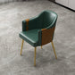 Nordic Metal Dining Room Arm Chairs Leather Dining Side Chair for Restaurant Blackish Green 1 Piece Clearhalo ' kitchen&dining_furn' 'Dining Chairs' 'Dining Tables & Seating' 'dining_chair' 'furn' 'furn_dining_chair' 'Furniture' 'furniture_dining_chair' 'Kitchen & Dining Furniture' 'kitchen' 3998892
