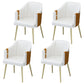 Nordic Metal Dining Room Arm Chairs Leather Dining Side Chair for Restaurant White 4 Piece Set Clearhalo ' kitchen&dining_furn' 'Dining Chairs' 'Dining Tables & Seating' 'dining_chair' 'furn' 'furn_dining_chair' 'Furniture' 'furniture_dining_chair' 'Kitchen & Dining Furniture' 'kitchen' 3998895