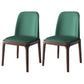 Scandinavian Rubberwood Chairs Set Solid Back Side Dining Chair (Set of 2) Green Clearhalo ' kitchen&dining_furn' 'Dining Chairs' 'Dining Tables & Seating' 'dining_chair' 'furn' 'furn_dining_chair' 'Furniture' 'furniture_dining_chair' 'Kitchen & Dining Furniture' 'kitchen' 3998940