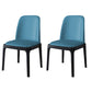 Scandinavian Rubberwood Chairs Set Solid Back Side Dining Chair (Set of 2) Blue Clearhalo ' kitchen&dining_furn' 'Dining Chairs' 'Dining Tables & Seating' 'dining_chair' 'furn' 'furn_dining_chair' 'Furniture' 'furniture_dining_chair' 'Kitchen & Dining Furniture' 'kitchen' 3998942