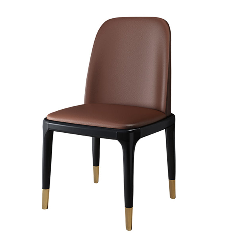 Scandinavian Rubberwood Chairs Set Solid Back Side Dining Chair (Set of 2) Clearhalo ' kitchen&dining_furn' 'Dining Chairs' 'Dining Tables & Seating' 'dining_chair' 'furn' 'furn_dining_chair' 'Furniture' 'furniture_dining_chair' 'Kitchen & Dining Furniture' 'kitchen' 3998945