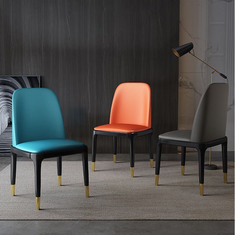 Scandinavian Rubberwood Chairs Set Solid Back Side Dining Chair (Set of 2) Clearhalo ' kitchen&dining_furn' 'Dining Chairs' 'Dining Tables & Seating' 'dining_chair' 'furn' 'furn_dining_chair' 'Furniture' 'furniture_dining_chair' 'Kitchen & Dining Furniture' 'kitchen' 3998955