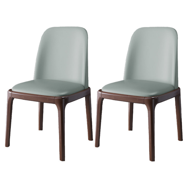 Scandinavian Rubberwood Chairs Set Solid Back Side Dining Chair (Set of 2) Dark Gray Clearhalo ' kitchen&dining_furn' 'Dining Chairs' 'Dining Tables & Seating' 'dining_chair' 'furn' 'furn_dining_chair' 'Furniture' 'furniture_dining_chair' 'Kitchen & Dining Furniture' 'kitchen' 3998963