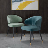 Nordic Metal Dining Room Arm Chairs Velvet Dining Side Chair for Restaurant Clearhalo ' kitchen&dining_furn' 'Dining Chairs' 'Dining Tables & Seating' 'dining_chair' 'furn' 'furn_dining_chair' 'Furniture' 'furniture_dining_chair' 'Kitchen & Dining Furniture' 'kitchen' 3998974