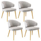 Nordic Metal Dining Room Arm Chairs Velvet Dining Side Chair for Restaurant Grey 4 Piece Set Brass Gold Clearhalo ' kitchen&dining_furn' 'Dining Chairs' 'Dining Tables & Seating' 'dining_chair' 'furn' 'furn_dining_chair' 'Furniture' 'furniture_dining_chair' 'Kitchen & Dining Furniture' 'kitchen' 3998991