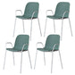 Industrial Style Kitchen Plastic Dining Chairs Dining Stackable Arm Chairs with Metal Legs Blackish Green 4 Piece Set Clearhalo ' kitchen&dining_furn' 'Dining Chairs' 'Dining Tables & Seating' 'dining_chair' 'furn' 'furn_dining_chair' 'Furniture' 'furniture_dining_chair' 'Kitchen & Dining Furniture' 'kitchen' 3999030