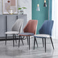 Contemporary Style Metal Chairs Set Dining Kitchen Solid Back Side Chair (Set of 4) Clearhalo ' kitchen&dining_furn' 'Dining Chairs' 'Dining Tables & Seating' 'dining_chair' 'furn' 'furn_dining_chair' 'Furniture' 'furniture_dining_chair' 'Kitchen & Dining Furniture' 'kitchen' 3999061