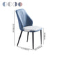 Contemporary Style Metal Chairs Set Dining Kitchen Solid Back Side Chair (Set of 4) Clearhalo ' kitchen&dining_furn' 'Dining Chairs' 'Dining Tables & Seating' 'dining_chair' 'furn' 'furn_dining_chair' 'Furniture' 'furniture_dining_chair' 'Kitchen & Dining Furniture' 'kitchen' 3999078