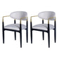 Scandinavian Style Metal Chairs Set Kitchen Dining Room Open Back Arm Chair White 2 Piece Set Clearhalo ' kitchen&dining_furn' 'Dining Chairs' 'Dining Tables & Seating' 'dining_chair' 'furn' 'furn_dining_chair' 'Furniture' 'furniture_dining_chair' 'Kitchen & Dining Furniture' 'kitchen' 3999101