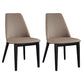 Industrial Leather Restaurant Side Chair Matte Finish Parsons Dining Chair (Set of 2) Khaki Clearhalo ' kitchen&dining_furn' 'Dining Chairs' 'Dining Tables & Seating' 'dining_chair' 'furn' 'furn_dining_chair' 'Furniture' 'furniture_dining_chair' 'Kitchen & Dining Furniture' 'kitchen' 3999111