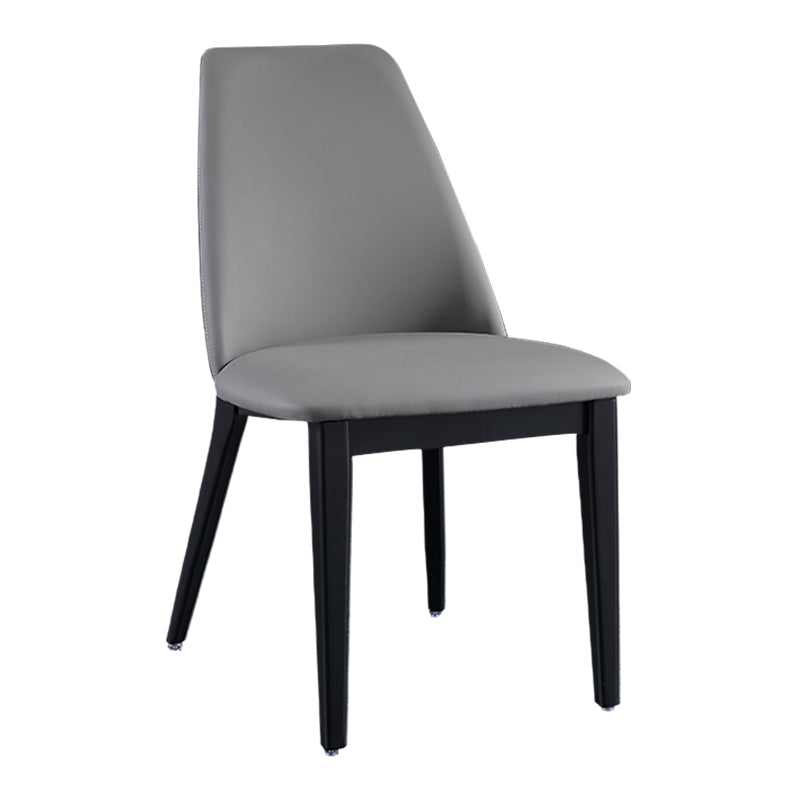 Industrial Leather Restaurant Side Chair Matte Finish Parsons Dining Chair (Set of 2) Clearhalo ' kitchen&dining_furn' 'Dining Chairs' 'Dining Tables & Seating' 'dining_chair' 'furn' 'furn_dining_chair' 'Furniture' 'furniture_dining_chair' 'Kitchen & Dining Furniture' 'kitchen' 3999116