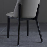 Industrial Leather Restaurant Side Chair Matte Finish Parsons Dining Chair (Set of 2) Clearhalo ' kitchen&dining_furn' 'Dining Chairs' 'Dining Tables & Seating' 'dining_chair' 'furn' 'furn_dining_chair' 'Furniture' 'furniture_dining_chair' 'Kitchen & Dining Furniture' 'kitchen' 3999117