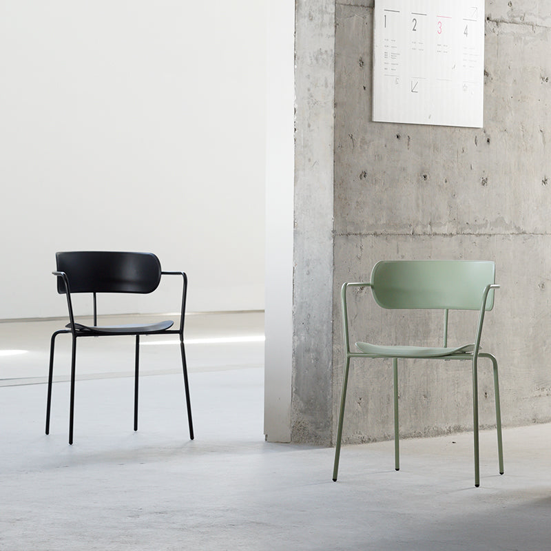 Industrial Style Metal Dining Chairs Stackable Dining Chairs for Kitchen Clearhalo ' kitchen&dining_furn' 'Dining Chairs' 'Dining Tables & Seating' 'dining_chair' 'furn' 'furn_dining_chair' 'Furniture' 'furniture_dining_chair' 'Kitchen & Dining Furniture' 'kitchen' 3999127