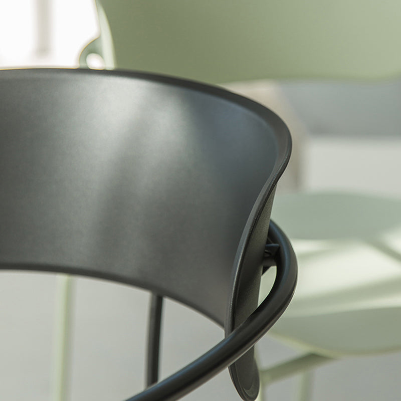 Industrial Style Metal Dining Chairs Stackable Dining Chairs for Kitchen Clearhalo ' kitchen&dining_furn' 'Dining Chairs' 'Dining Tables & Seating' 'dining_chair' 'furn' 'furn_dining_chair' 'Furniture' 'furniture_dining_chair' 'Kitchen & Dining Furniture' 'kitchen' 3999134