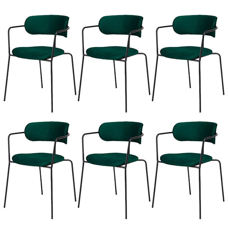 Industrial Style Metal Dining Chairs Stackable Dining Chairs for Kitchen Blackish Green 6 Piece Set Clearhalo ' kitchen&dining_furn' 'Dining Chairs' 'Dining Tables & Seating' 'dining_chair' 'furn' 'furn_dining_chair' 'Furniture' 'furniture_dining_chair' 'Kitchen & Dining Furniture' 'kitchen' 3999143