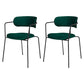 Industrial Style Metal Dining Chairs Stackable Dining Chairs for Kitchen Blackish Green 2 Piece Set Clearhalo ' kitchen&dining_furn' 'Dining Chairs' 'Dining Tables & Seating' 'dining_chair' 'furn' 'furn_dining_chair' 'Furniture' 'furniture_dining_chair' 'Kitchen & Dining Furniture' 'kitchen' 3999144