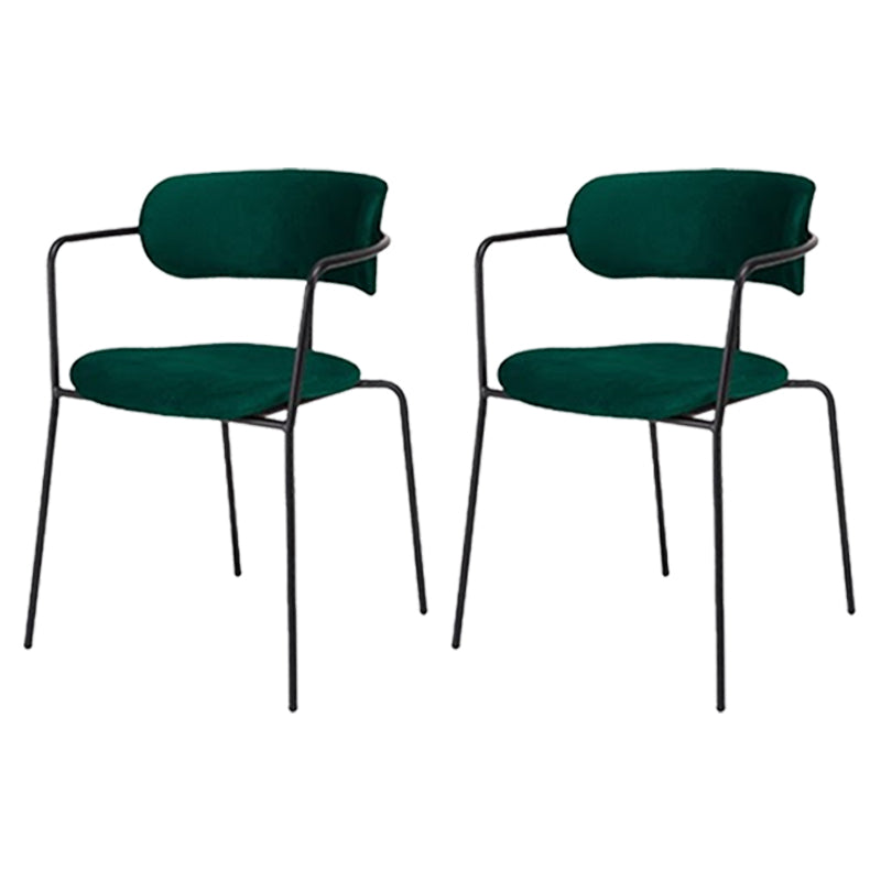 Industrial Style Metal Dining Chairs Stackable Dining Chairs for Kitchen Blackish Green 2 Piece Set Clearhalo ' kitchen&dining_furn' 'Dining Chairs' 'Dining Tables & Seating' 'dining_chair' 'furn' 'furn_dining_chair' 'Furniture' 'furniture_dining_chair' 'Kitchen & Dining Furniture' 'kitchen' 3999144
