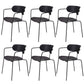 Industrial Style Metal Dining Chairs Stackable Dining Chairs for Kitchen Black 6 Piece Set Clearhalo ' kitchen&dining_furn' 'Dining Chairs' 'Dining Tables & Seating' 'dining_chair' 'furn' 'furn_dining_chair' 'Furniture' 'furniture_dining_chair' 'Kitchen & Dining Furniture' 'kitchen' 3999146