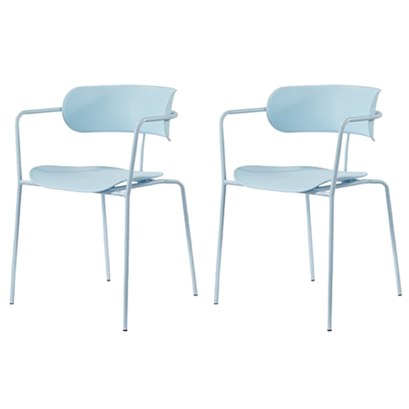 Industrial Style Metal Dining Chairs Stackable Dining Chairs for Kitchen Blue 2 Piece Set Clearhalo ' kitchen&dining_furn' 'Dining Chairs' 'Dining Tables & Seating' 'dining_chair' 'furn' 'furn_dining_chair' 'Furniture' 'furniture_dining_chair' 'Kitchen & Dining Furniture' 'kitchen' 3999150