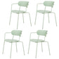 Industrial Style Metal Dining Chairs Stackable Dining Chairs for Kitchen Light Green 4 Piece Set Clearhalo ' kitchen&dining_furn' 'Dining Chairs' 'Dining Tables & Seating' 'dining_chair' 'furn' 'furn_dining_chair' 'Furniture' 'furniture_dining_chair' 'Kitchen & Dining Furniture' 'kitchen' 3999157