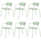 Industrial Style Metal Dining Chairs Stackable Dining Chairs for Kitchen Light Green 6 Piece Set Clearhalo ' kitchen&dining_furn' 'Dining Chairs' 'Dining Tables & Seating' 'dining_chair' 'furn' 'furn_dining_chair' 'Furniture' 'furniture_dining_chair' 'Kitchen & Dining Furniture' 'kitchen' 3999158