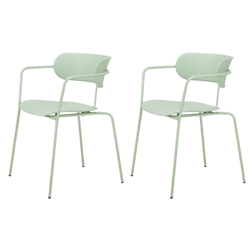 Industrial Style Metal Dining Chairs Stackable Dining Chairs for Kitchen Light Green 2 Piece Set Clearhalo ' kitchen&dining_furn' 'Dining Chairs' 'Dining Tables & Seating' 'dining_chair' 'furn' 'furn_dining_chair' 'Furniture' 'furniture_dining_chair' 'Kitchen & Dining Furniture' 'kitchen' 3999159