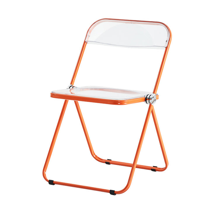 Modern Indoor-Outdoor Chair Home Metal Side Chair Folding Open Back Dining Side Chair Clearhalo ' kitchen&dining_furn' 'Dining Chairs' 'Dining Tables & Seating' 'dining_chair' 'furn' 'furn_dining_chair' 'Furniture' 'furniture_dining_chair' 'Kitchen & Dining Furniture' 'kitchen' 3999170