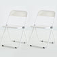 Modern Indoor-Outdoor Chair Home Metal Side Chair Folding Open Back Dining Side Chair White 2 Piece Set Clearhalo ' kitchen&dining_furn' 'Dining Chairs' 'Dining Tables & Seating' 'dining_chair' 'furn' 'furn_dining_chair' 'Furniture' 'furniture_dining_chair' 'Kitchen & Dining Furniture' 'kitchen' 3999199