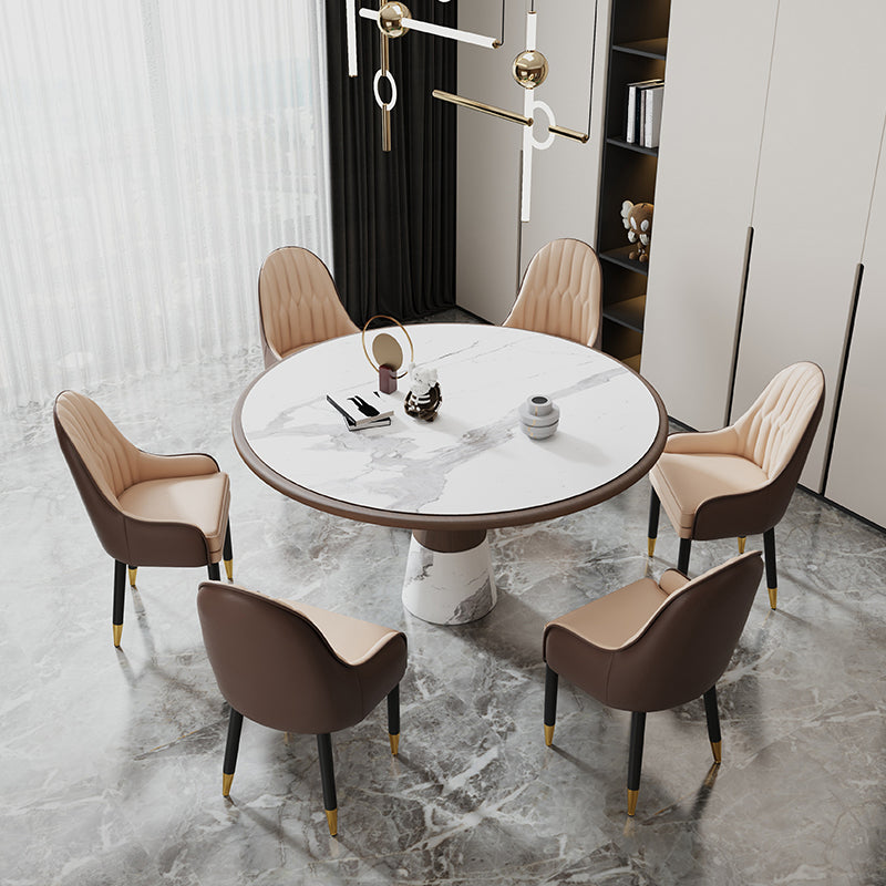 Scandinavian Style Metal Chairs Solid Back Arm Kitchen Dining Chair Set Clearhalo ' kitchen&dining_furn' 'Dining Chairs' 'Dining Tables & Seating' 'dining_chair' 'furn' 'furn_dining_chair' 'Furniture' 'furniture_dining_chair' 'Kitchen & Dining Furniture' 'kitchen' 3999226