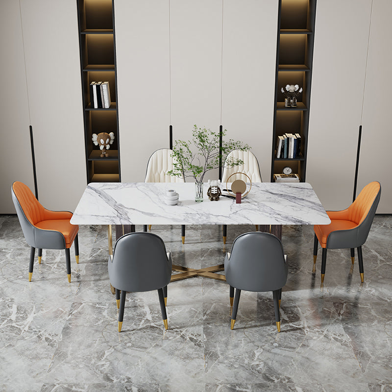 Scandinavian Style Metal Chairs Solid Back Arm Kitchen Dining Chair Set Clearhalo ' kitchen&dining_furn' 'Dining Chairs' 'Dining Tables & Seating' 'dining_chair' 'furn' 'furn_dining_chair' 'Furniture' 'furniture_dining_chair' 'Kitchen & Dining Furniture' 'kitchen' 3999227