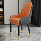 Scandinavian Style Metal Chairs Solid Back Arm Kitchen Dining Chair Set Orange Black 1 Piece Clearhalo ' kitchen&dining_furn' 'Dining Chairs' 'Dining Tables & Seating' 'dining_chair' 'furn' 'furn_dining_chair' 'Furniture' 'furniture_dining_chair' 'Kitchen & Dining Furniture' 'kitchen' 3999231