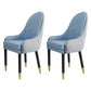 Scandinavian Style Metal Chairs Solid Back Arm Kitchen Dining Chair Set Gray-Blue 2 Piece Set Clearhalo ' kitchen&dining_furn' 'Dining Chairs' 'Dining Tables & Seating' 'dining_chair' 'furn' 'furn_dining_chair' 'Furniture' 'furniture_dining_chair' 'Kitchen & Dining Furniture' 'kitchen' 3999244