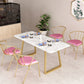 Industrial Style Dining Site Table Stone Sled Base Dining Room Home Furniture Clearhalo ' dining_table' 'Dining Tables & Seating' 'Dining Tables' 'furn' 'furn_dining_table' 'Furniture' 'furniture_dining_table' 'Kitchen & Dining Furniture' 'kitchen&dining_furn' 'kitchen' 'kitchen_dining_table' 4000832