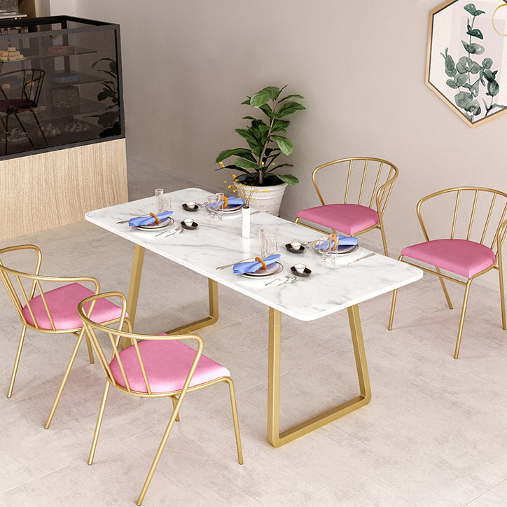 Industrial Style Dining Site Table Stone Sled Base Dining Room Home Furniture Clearhalo ' dining_table' 'Dining Tables & Seating' 'Dining Tables' 'furn' 'furn_dining_table' 'Furniture' 'furniture_dining_table' 'Kitchen & Dining Furniture' 'kitchen&dining_furn' 'kitchen' 'kitchen_dining_table' 4000832