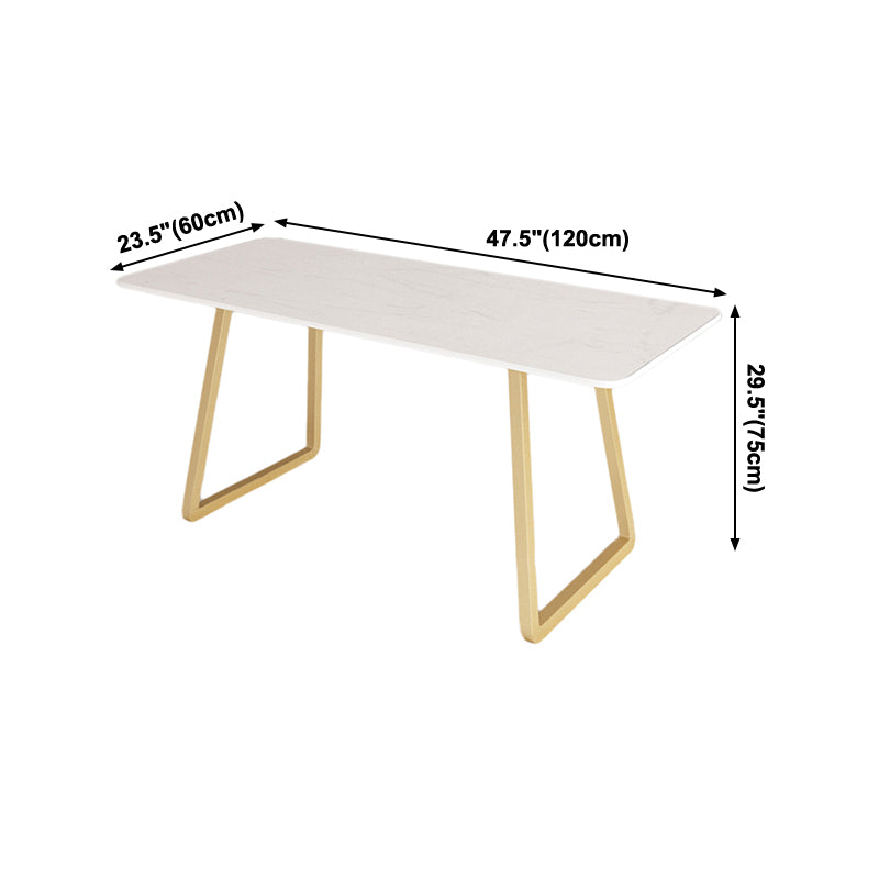 Industrial Style Dining Site Table Stone Sled Base Dining Room Home Furniture Clearhalo ' dining_table' 'Dining Tables & Seating' 'Dining Tables' 'furn' 'furn_dining_table' 'Furniture' 'furniture_dining_table' 'Kitchen & Dining Furniture' 'kitchen&dining_furn' 'kitchen' 'kitchen_dining_table' 4000840